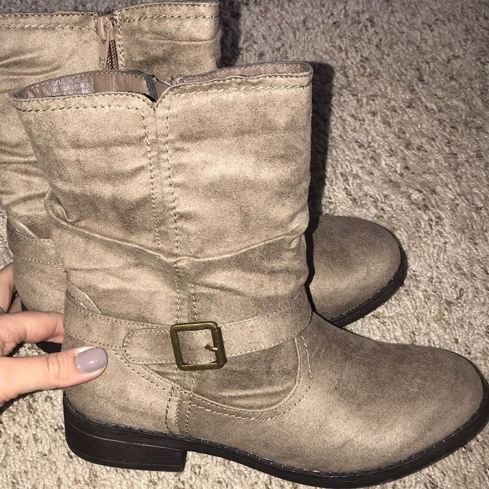 Above the ankle boots!